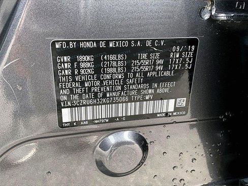 Certified 2019 Honda HR-V LX image 17