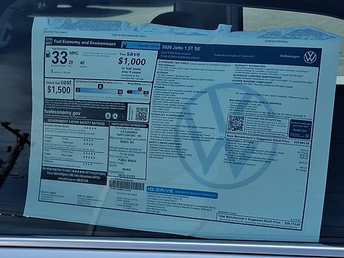 New 2026 Volkswagen Jetta SE FWD image 12