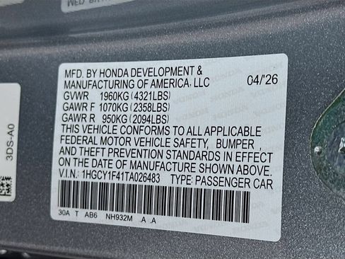 Certified 2026 Honda Accord SE image 23