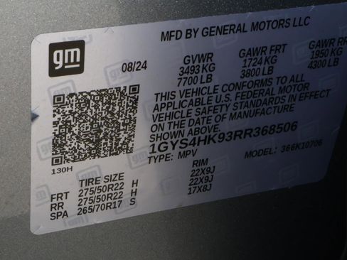 Used 2024 Cadillac Escalade V w/ LPO, ONYX Package image 30