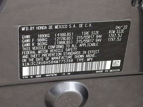 Certified 2022 Honda HR-V EX image 27