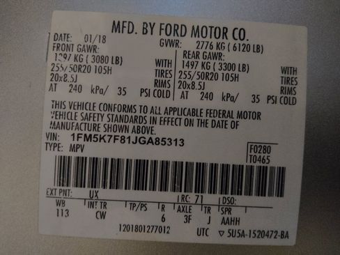 Used 2018 Ford Explorer Limited FWD image 33