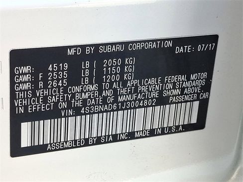 Used 2018 Subaru Legacy 2.5i Premium w/ Moonroof Package image 26