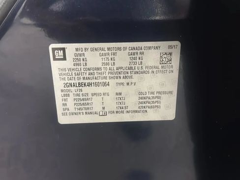 Used 2017 Chevrolet Equinox LS w/ LPO, Protection Package FWD image 11