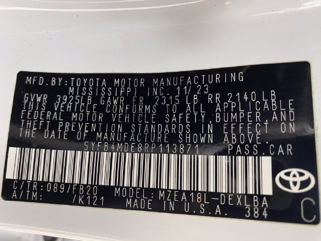 Certified 2024 Toyota Corolla LE FWD image 24
