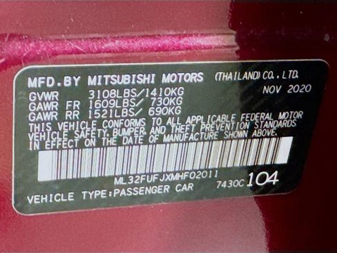 Used 2021 Mitsubishi Mirage G4 LE image 32