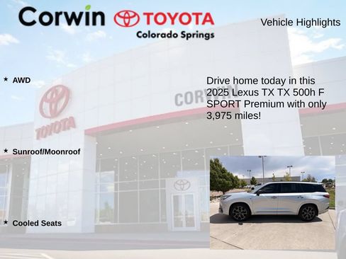 Used 2025 Lexus TX 500h AWD image 6