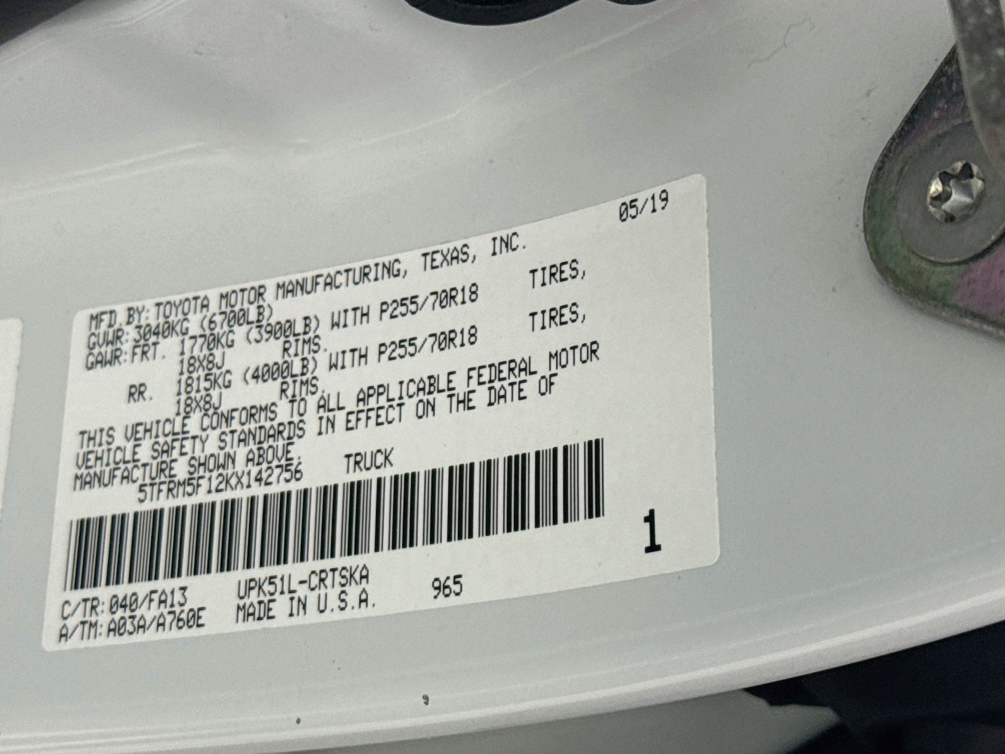 Used 2019 Toyota Tundra SR RWD image 40
