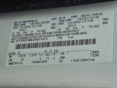 Used 2018 Ford Transit 250 148 Low Roof RWD image 28