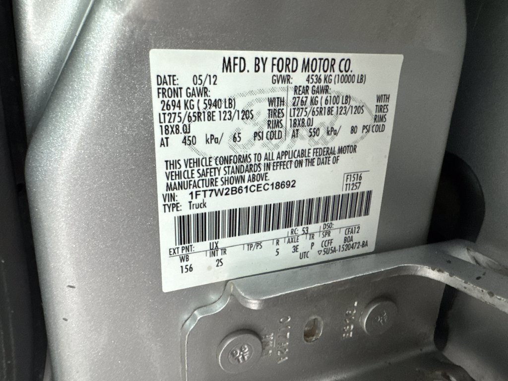 Used 2012 Ford F250 XLT w/ Snow Plow Prep Pkg AWD/4WD image 34