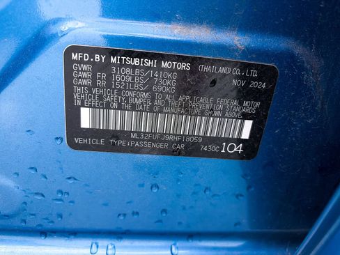 Used 2024 Mitsubishi Mirage G4 LE FWD image 31