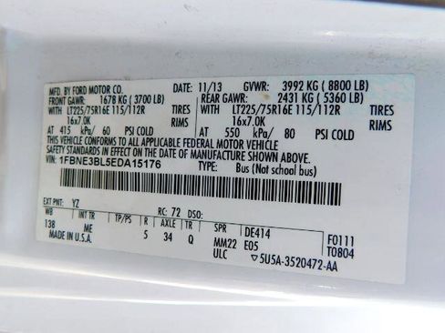 Used 2014 Ford E-350 and Econoline 350 XLT image 15