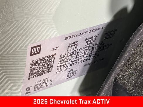 New 2026 Chevrolet Trax ACTIV w/ Driver Confidence Package image 27