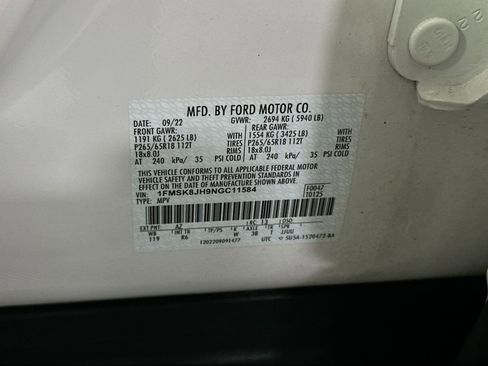 Used 2022 Ford Explorer Timberline image 40