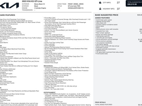 Used 2023 Kia K5 GT-Line image 2