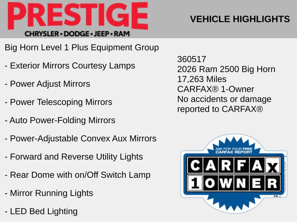 Used 2026 RAM 2500 Big Horn AWD/4WD image 6