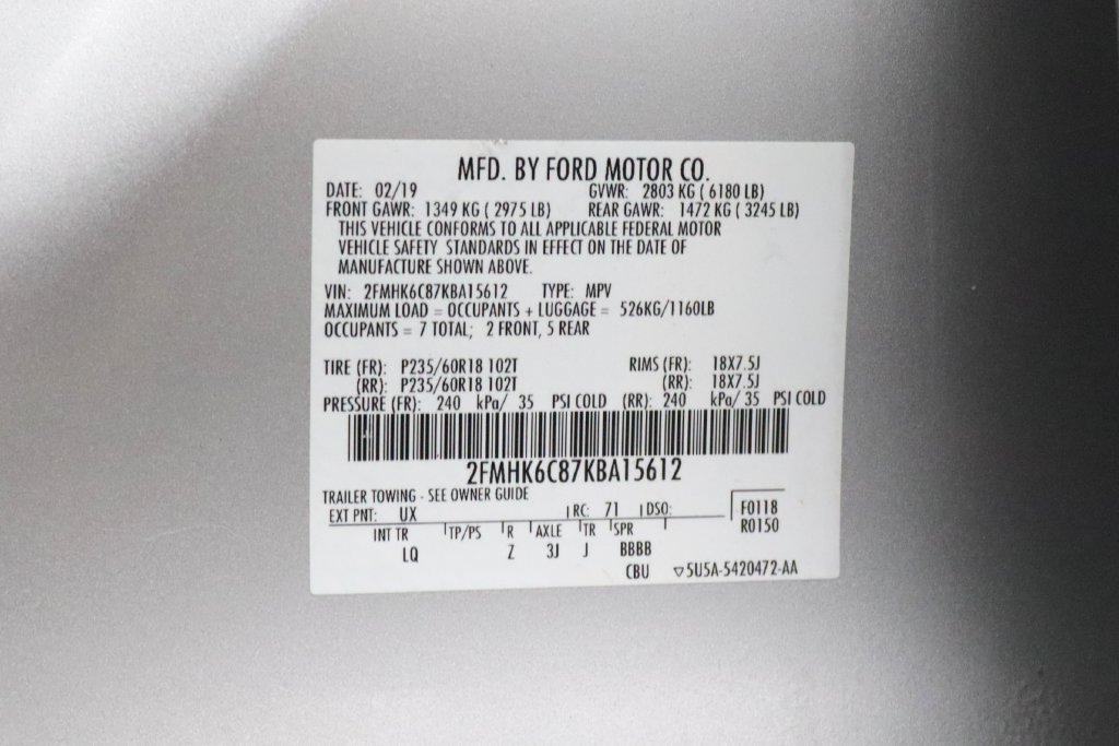 Used 2019 Ford Flex SEL w/ Equipment Group 202A AWD/4WD image 33