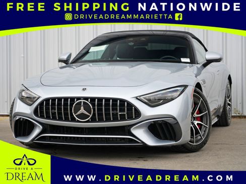 Used 2022 Mercedes-Benz SL 55 AMG 4MATIC w/ Driver Assistance Package image 1