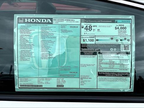 New 2025 Honda Accord EX-L image 26