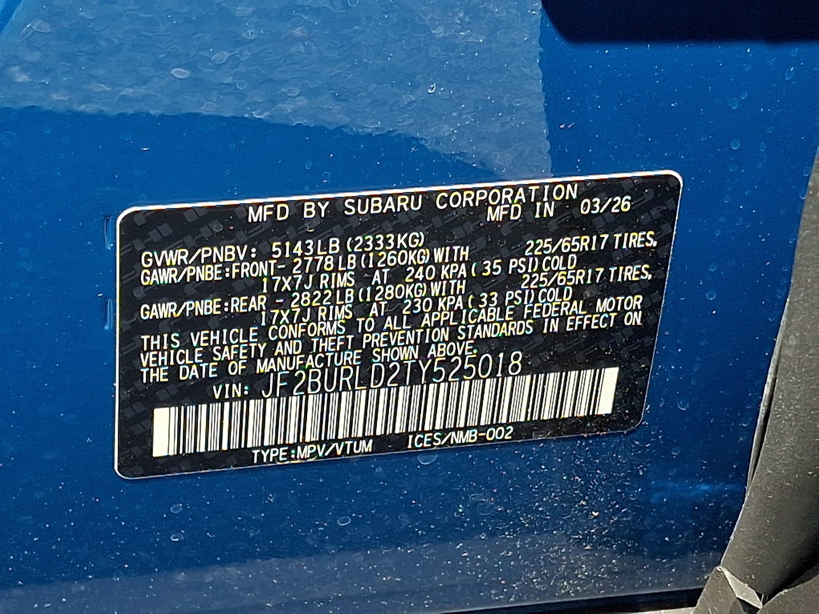 New 2026 Subaru Outback Wilderness AWD/4WD image 18