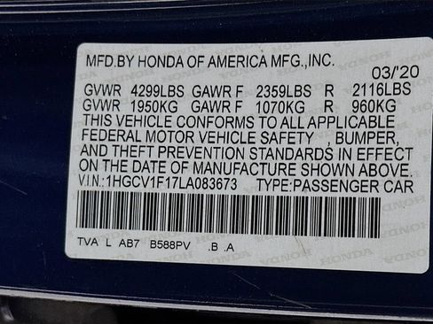 Used 2020 Honda Accord LX image 33