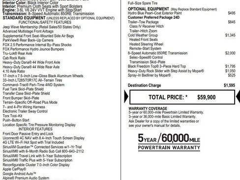 Used 2023 Jeep Gladiator Mojave w/ Cold Weather Group image 2