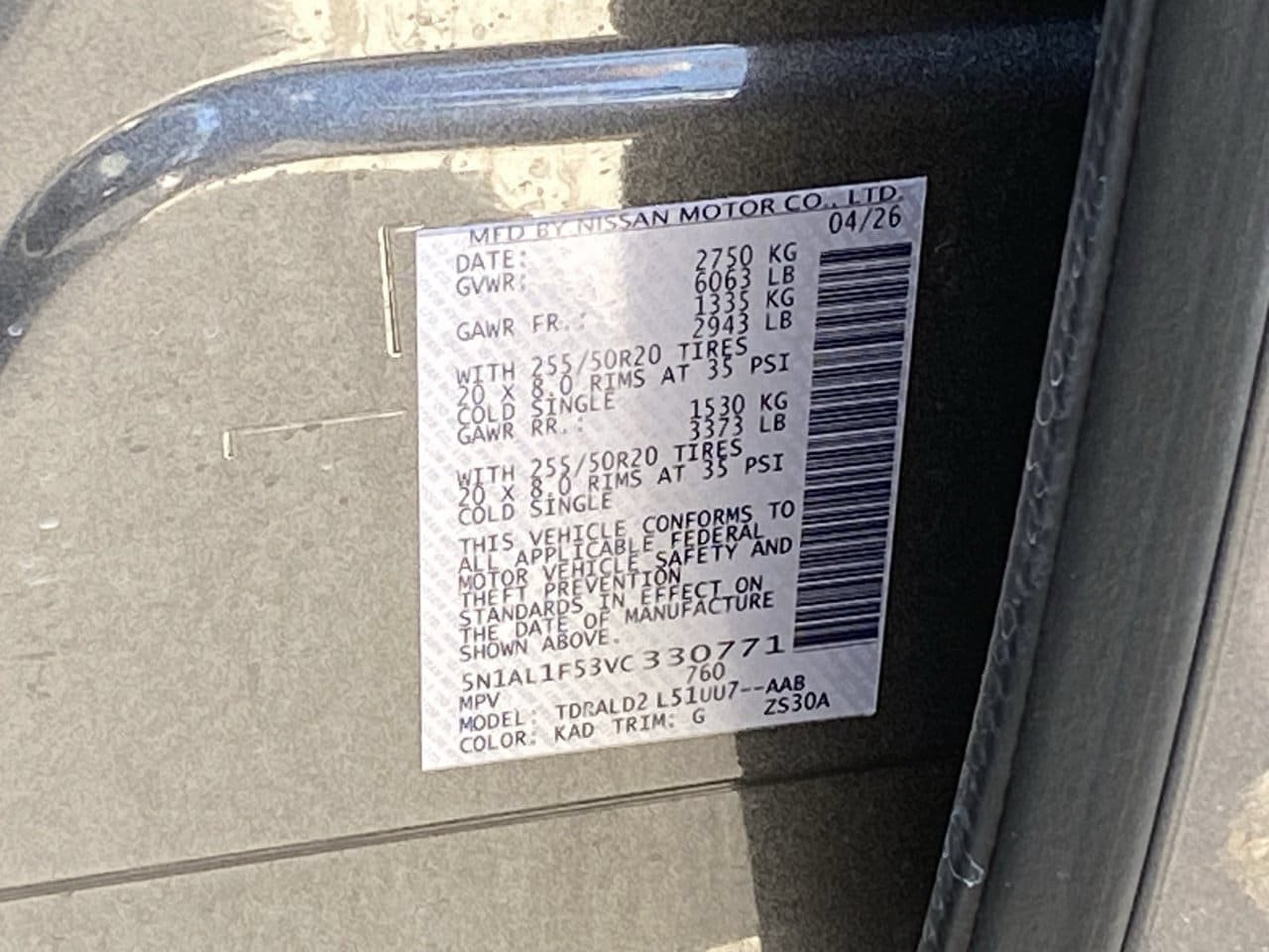 Certified 2027 INFINITI QX60 Luxe w/ Cargo Package FWD image 37