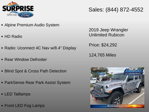 Used 2019 Jeep Wrangler Unlimited Rubicon AWD/4WD image 20
