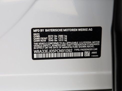 Certified 2023 BMW 760i xDrive AWD/4WD image 27