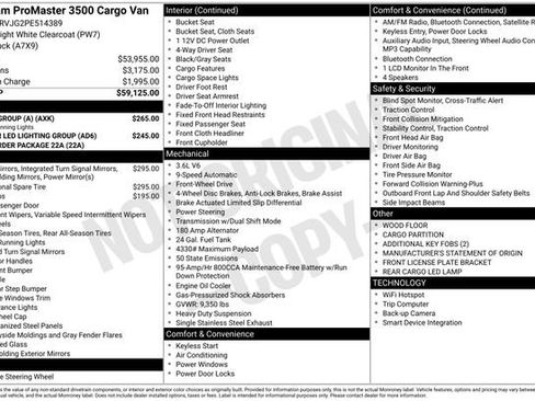 Used 2023 RAM ProMaster 3500 w/ Safety Group (A) image 3