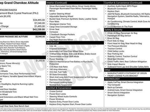 Used 2019 Jeep Grand Cherokee Altitude image 14