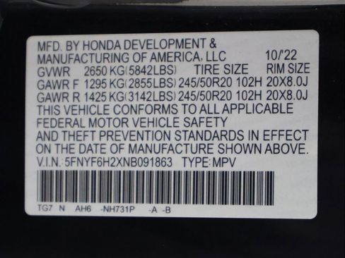 Used 2022 Honda Pilot Special Edition image 57