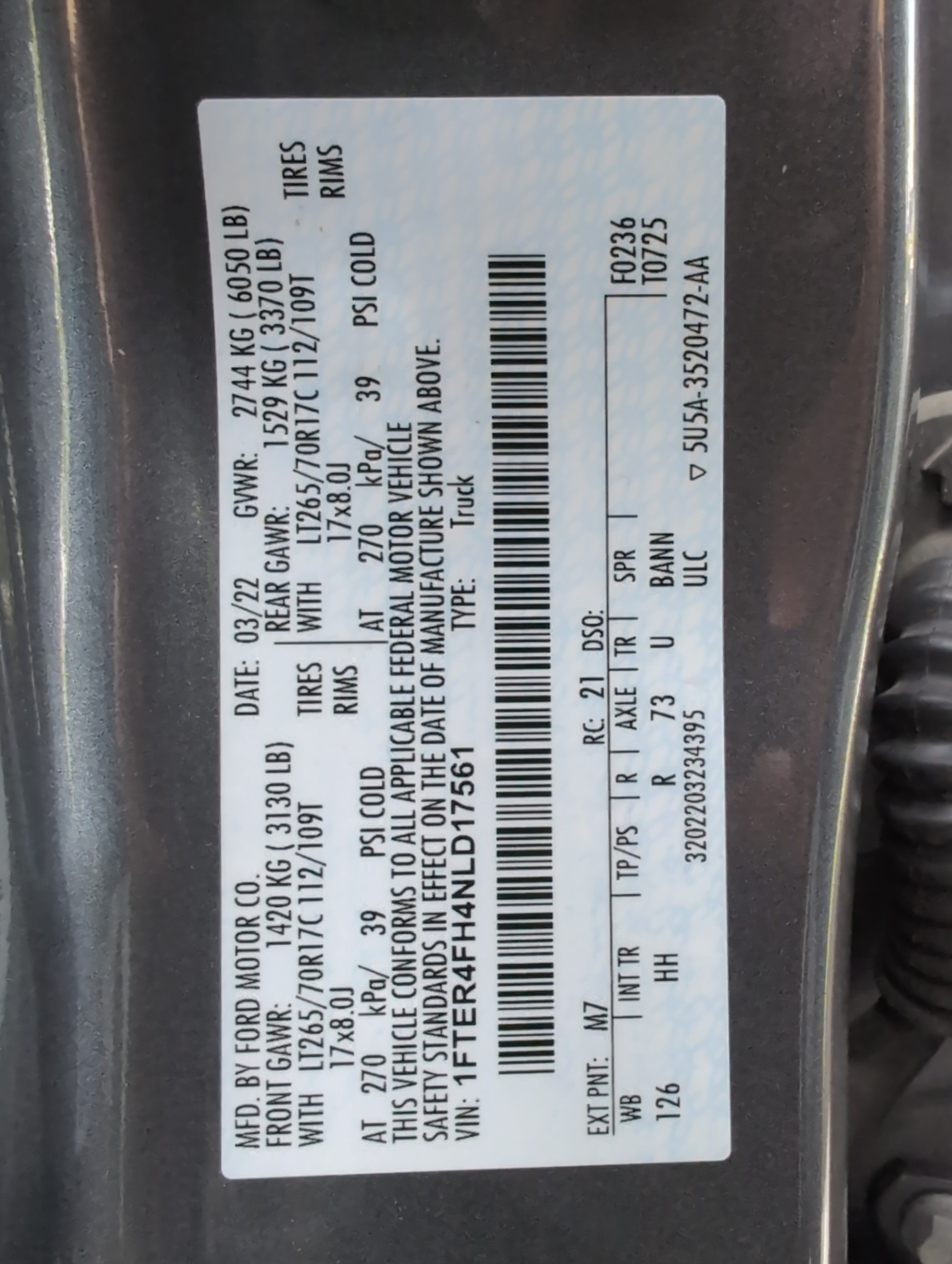 Used 2022 Ford Ranger Lariat w/ Tremor Off-Road Package AWD/4WD image 34