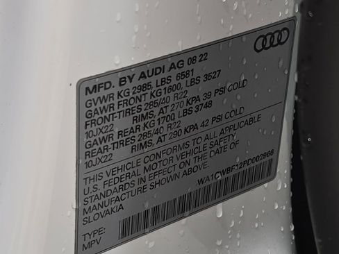 Used 2023 Audi SQ8 Prestige AWD/4WD image 36