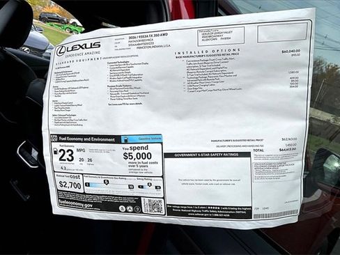 New 2026 Lexus TX 350 AWD image 14