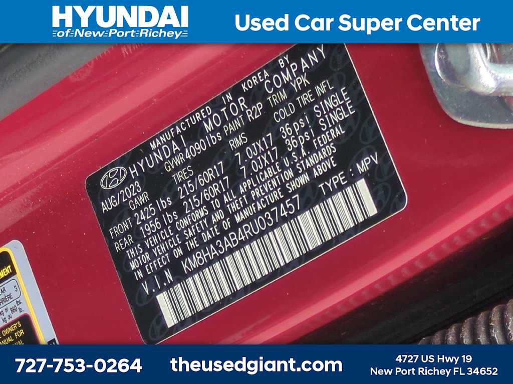 Certified 2024 Hyundai Kona SE FWD image 31