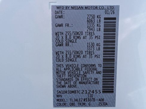 New 2026 Nissan Pathfinder Platinum w/ Cargo Package image 35