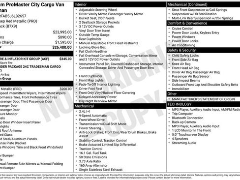 Used 2018 RAM ProMaster City Tradesman FWD image 13