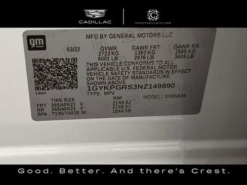 Certified 2022 Cadillac XT6 Sport w/ Technology Package AWD/4WD image 33