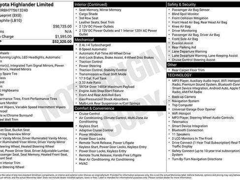 Used 2026 Toyota Highlander Limited AWD/4WD image 33