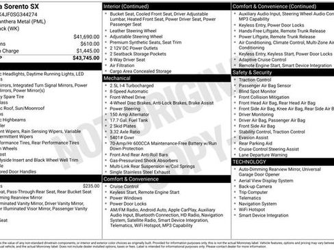 Used 2025 Kia Sorento SX image 14