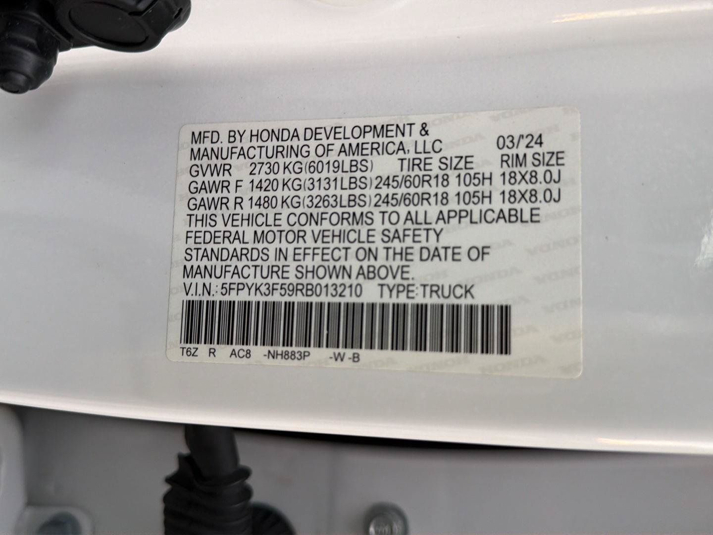 Used 2024 Honda Ridgeline RTL image 41