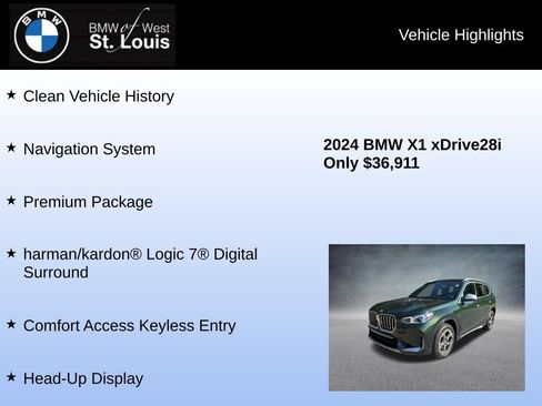 Used 2024 BMW X1 xDrive28i w/ Premium Package AWD/4WD image 8