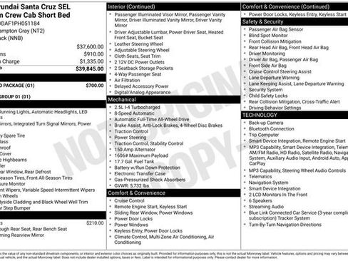 Used 2023 Hyundai Santa Cruz SEL Premium w/ Tow & Go Package AWD/4WD image 50