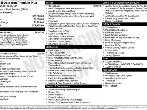 Certified 2025 Audi Q6 e-tron Premium Plus w/ Premium Plus image 3