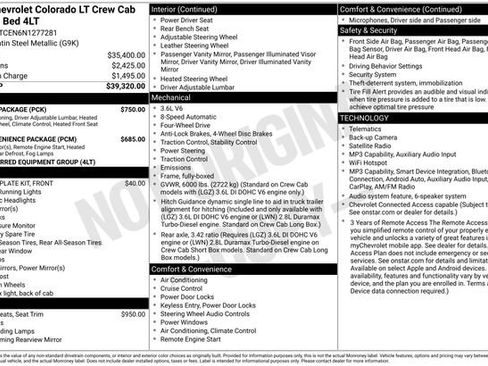 Used 2022 Chevrolet Colorado LT w/ Luxury Package AWD/4WD image 5