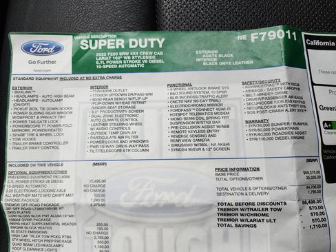 Used 2022 Ford F250 Lariat w/ Tremor Off-Road Package image 50