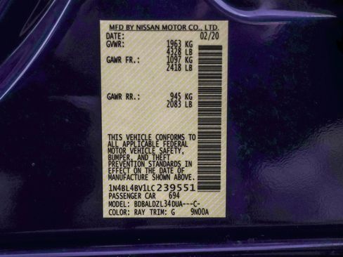 Used 2020 Nissan Altima 2.5 S image 49