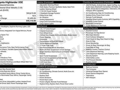 Used 2023 Toyota Highlander XSE FWD image 7