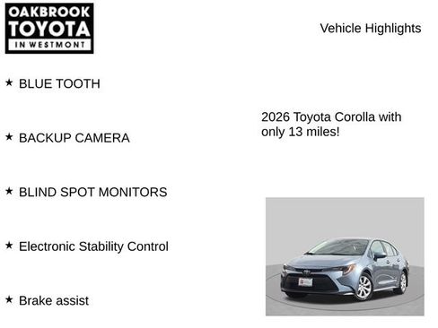 Certified 2026 Toyota Corolla LE FWD image 6